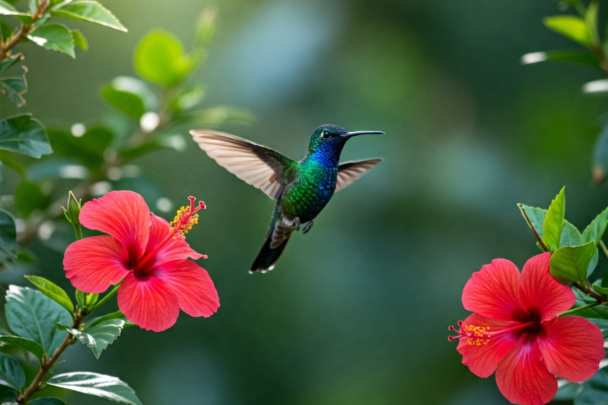 Students planting a native garden